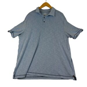 Nat Nast Luxury Originals Mens XL Blue Heathered Short Sleeve Polo‎ Shirt 1451
